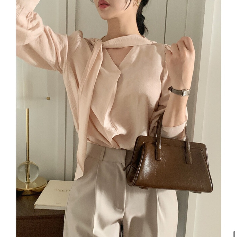 Elegant Blush Pink Women's Top